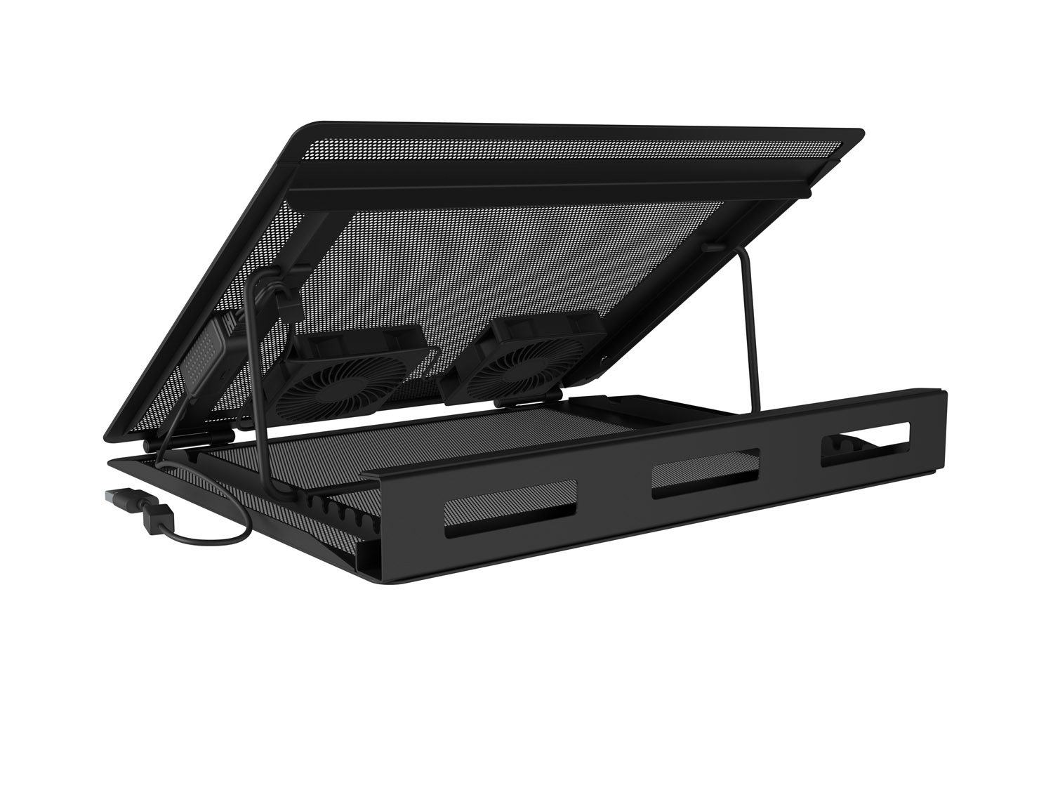 Stojan pod notebook Natec TERN 2 PLUS, 12, 1-17, 3", 2 ventilátory 