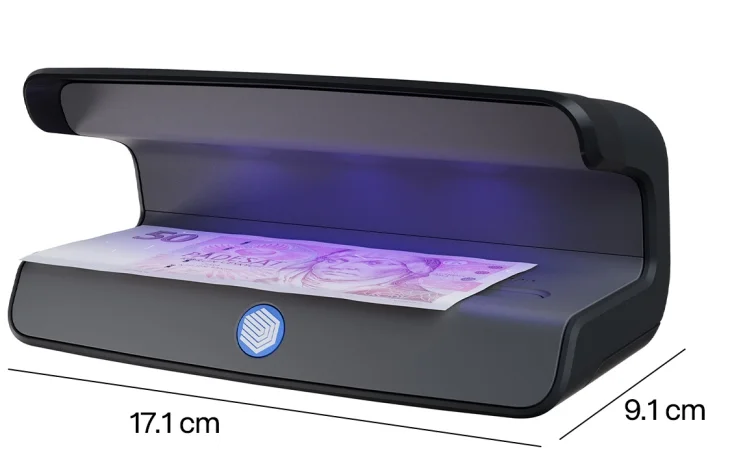 Detektor falzifikátov SAFESCAN 75, čierny 