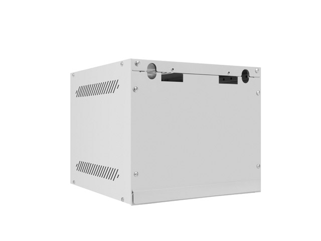 LANBERG RACKOVÁ SKRIŇA 10" NÁSTENNÁ 4U/ 280X310 (FLAT PACK) S PRESKLENÝMI DVERMI ŠEDÁ 