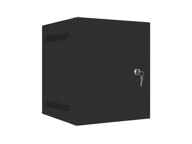 LANBERG RACKOVÁ SKRIŇA 10" PRO MONTÁŽ NA STENU 6U/ 280X310 PRO VLASTNÚ MONTÁŽ S KOVOVÝMI DVERAMI ČIERNA 