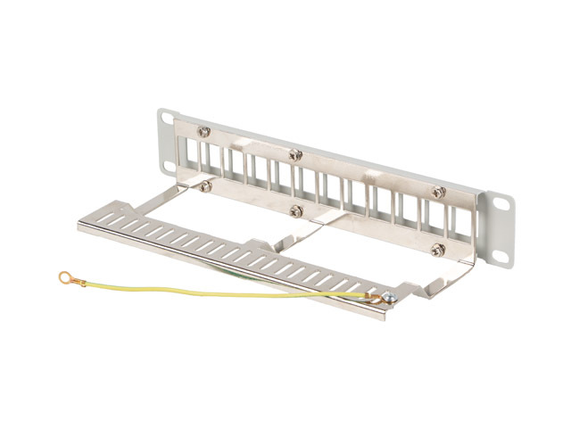 LANBERG PATCH PANEL 12 PORTOV 1U 10" FTP PRO MODULY KEYSTONE ŠEDÝ V2 