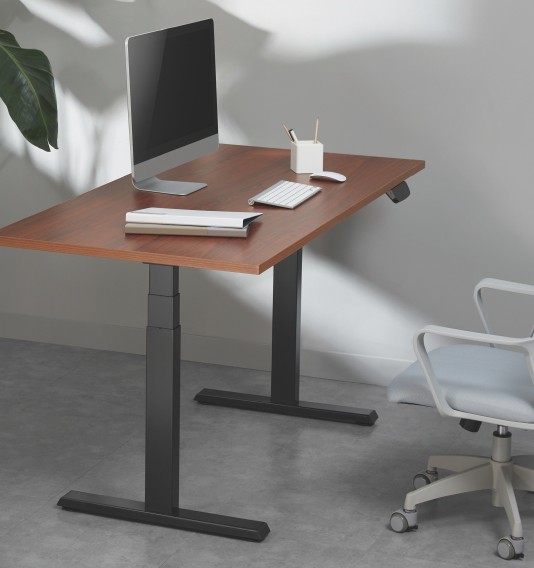 Stolová doska BR147R, 1400 x 700 x 25 mm orech pre výškovo nastaviteľné podnože Brateck 