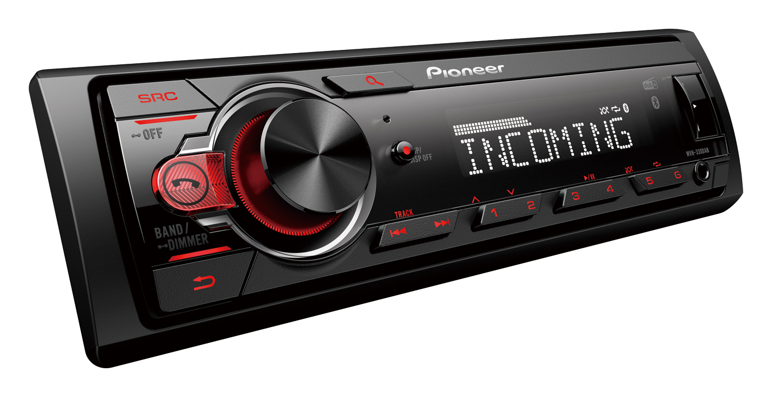Pioneer MVH-330DAB autorádio s USB, Bluetooth a DAB tunerom 