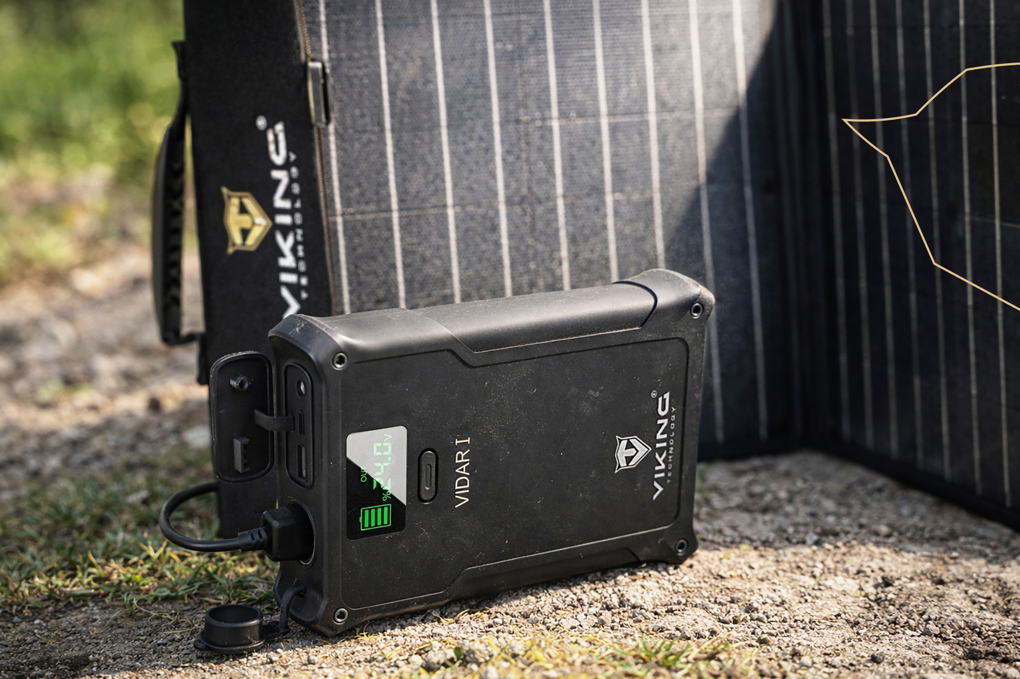 Set powerbanka Viking VIDAR I a solárny panel Viking L60 PD 