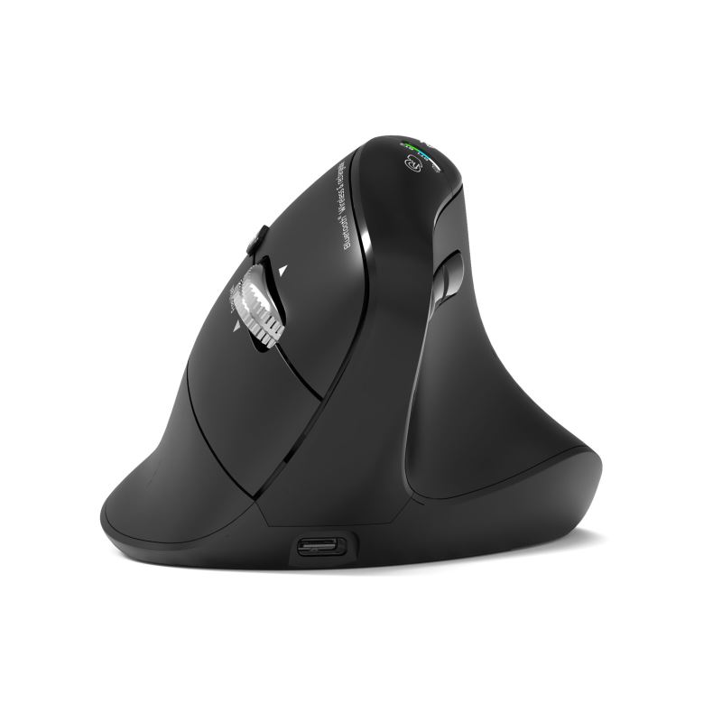 PORT CONNECT ERGO AUDITOR/ Vertikálna/ Optická/ Pre pravákov/ 4 800 DPI/ USB+BT/ Čierna 