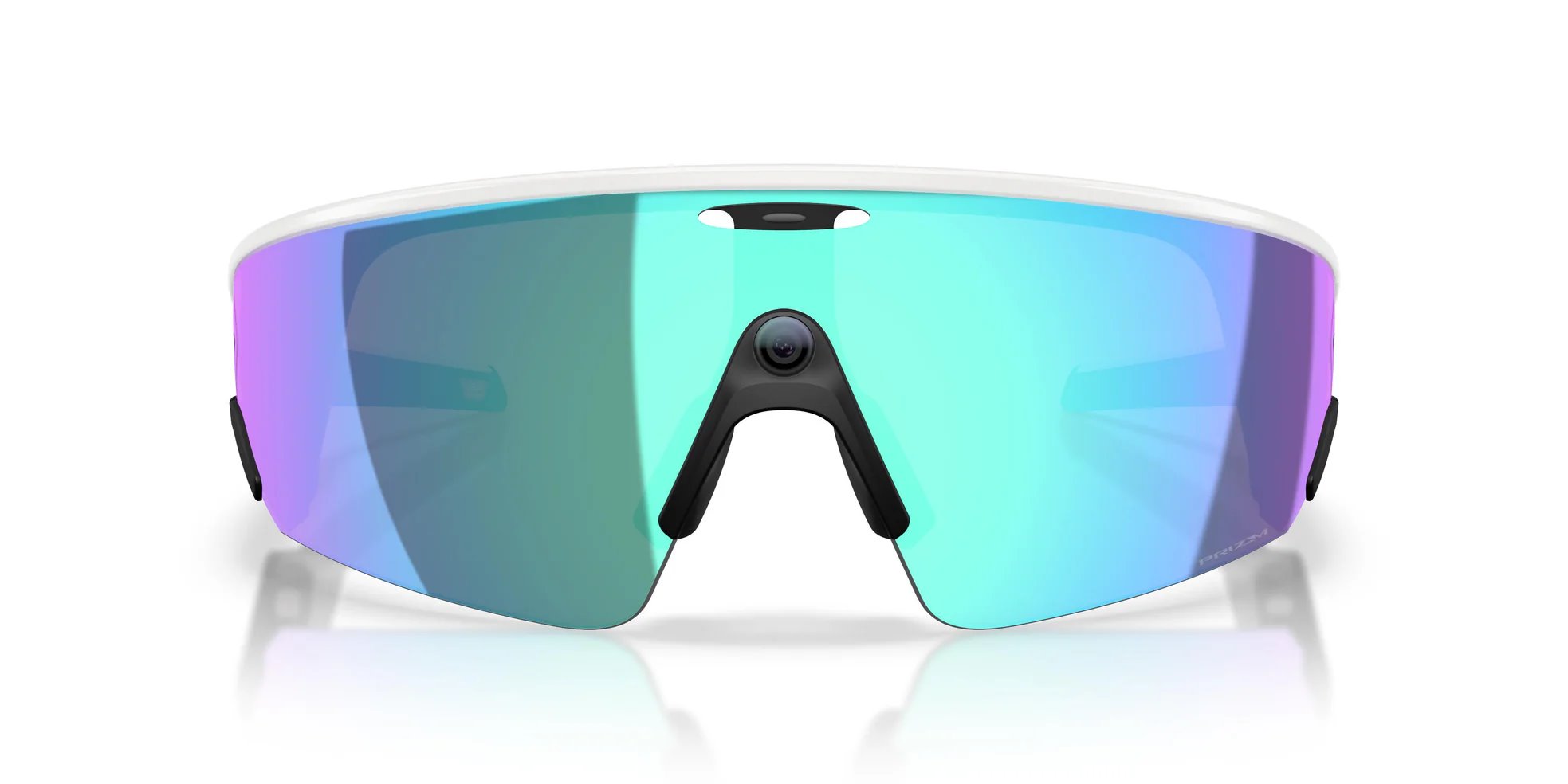Meta Oakley Vanguard prizm sapphire lenses, white frame 