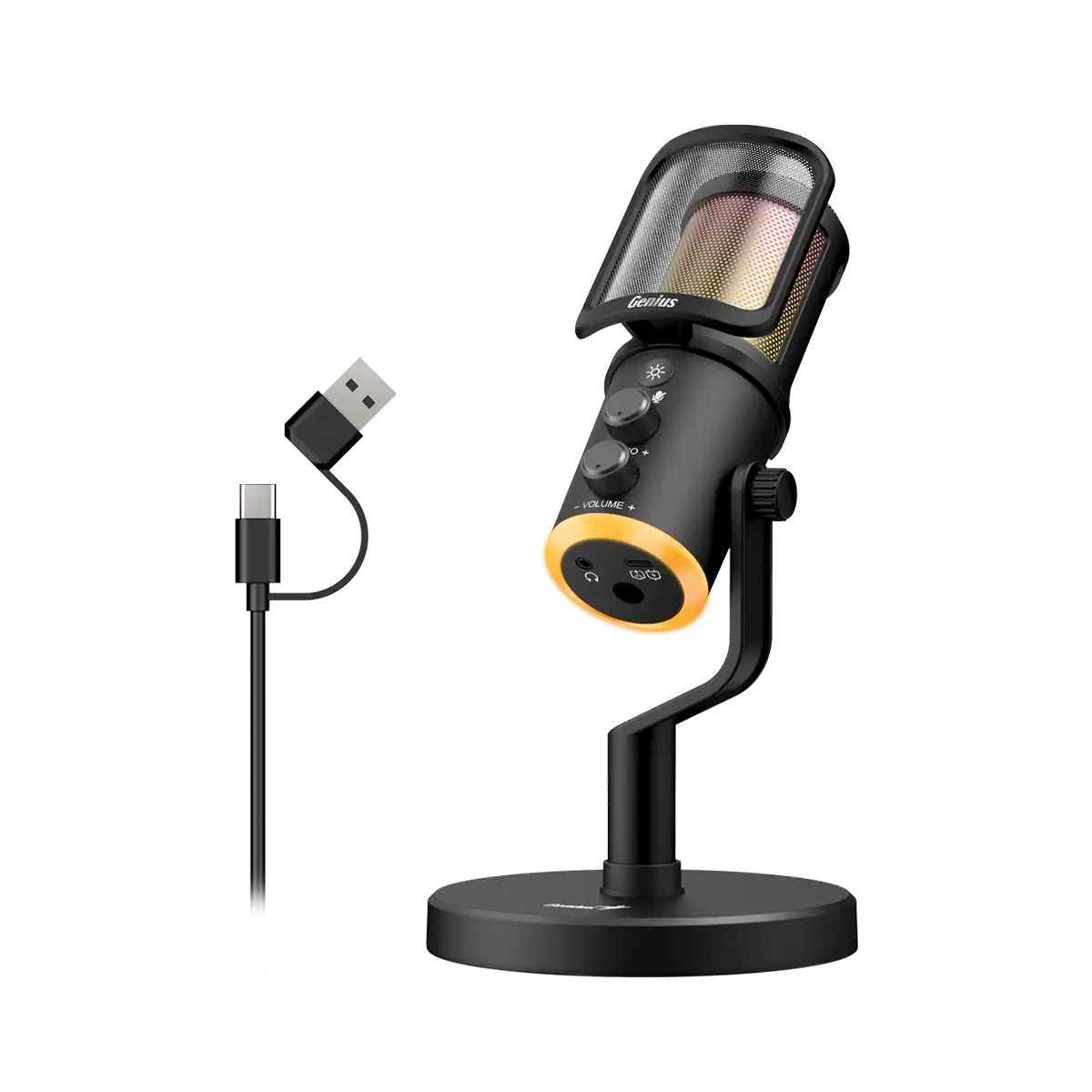 GENIUS mikrofón MIC-S400U, čierna 