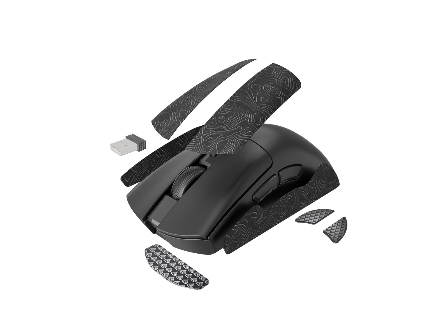 Herná bezdrôtová myš Genesis ZIRCON 880/ Herná/ Optická/ 12 000 DPI/ USB+BT/ Čierna 
