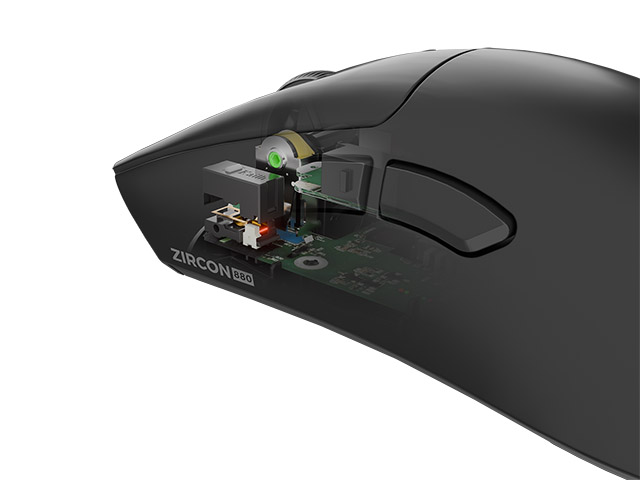 Herná bezdrôtová myš Genesis ZIRCON 880/ Herná/ Optická/ 12 000 DPI/ USB+BT/ Čierna 
