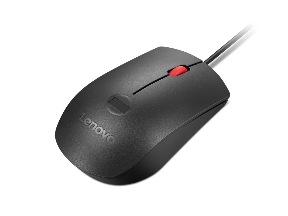 Lenovo Fingerprint Biometric USB Mouse Gen 3/ Kancelárska/ Optická/ 2 000 DPI/ Drôtové USB-A/ Čierna 