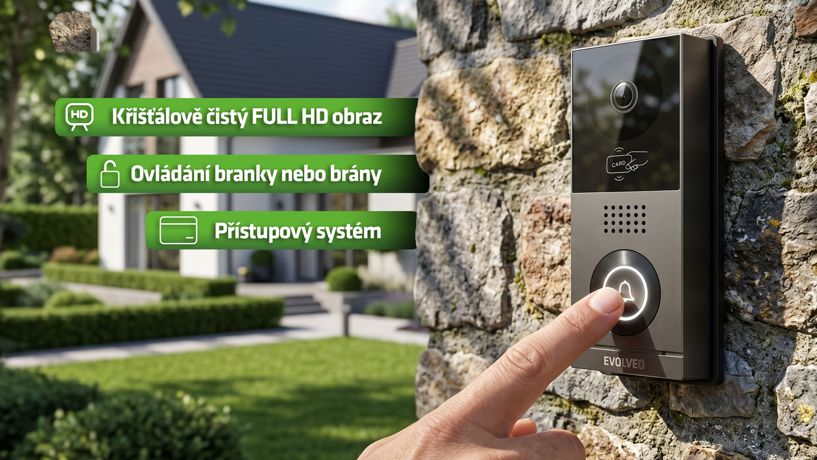 EVOLVEO DoorPhone AHD7 Plus – domový videotelefón s čipovým odomykaním a mobilnou aplikáciou 