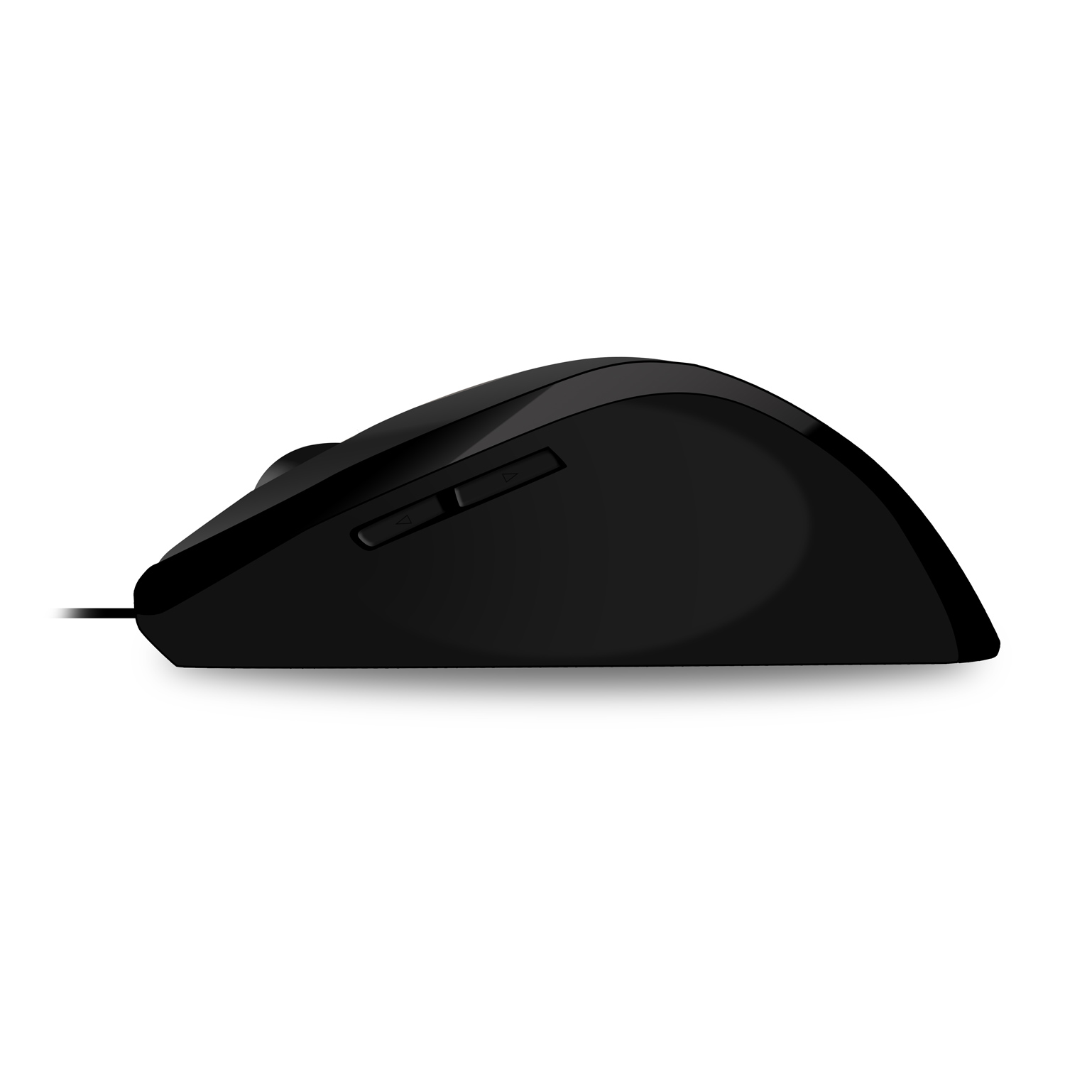 EVOLVEO ML-507B/ Ergonomická/ Laserová/ Pre pravákov/ 1 600 DPI/ Drôtová USB/ Čierna 