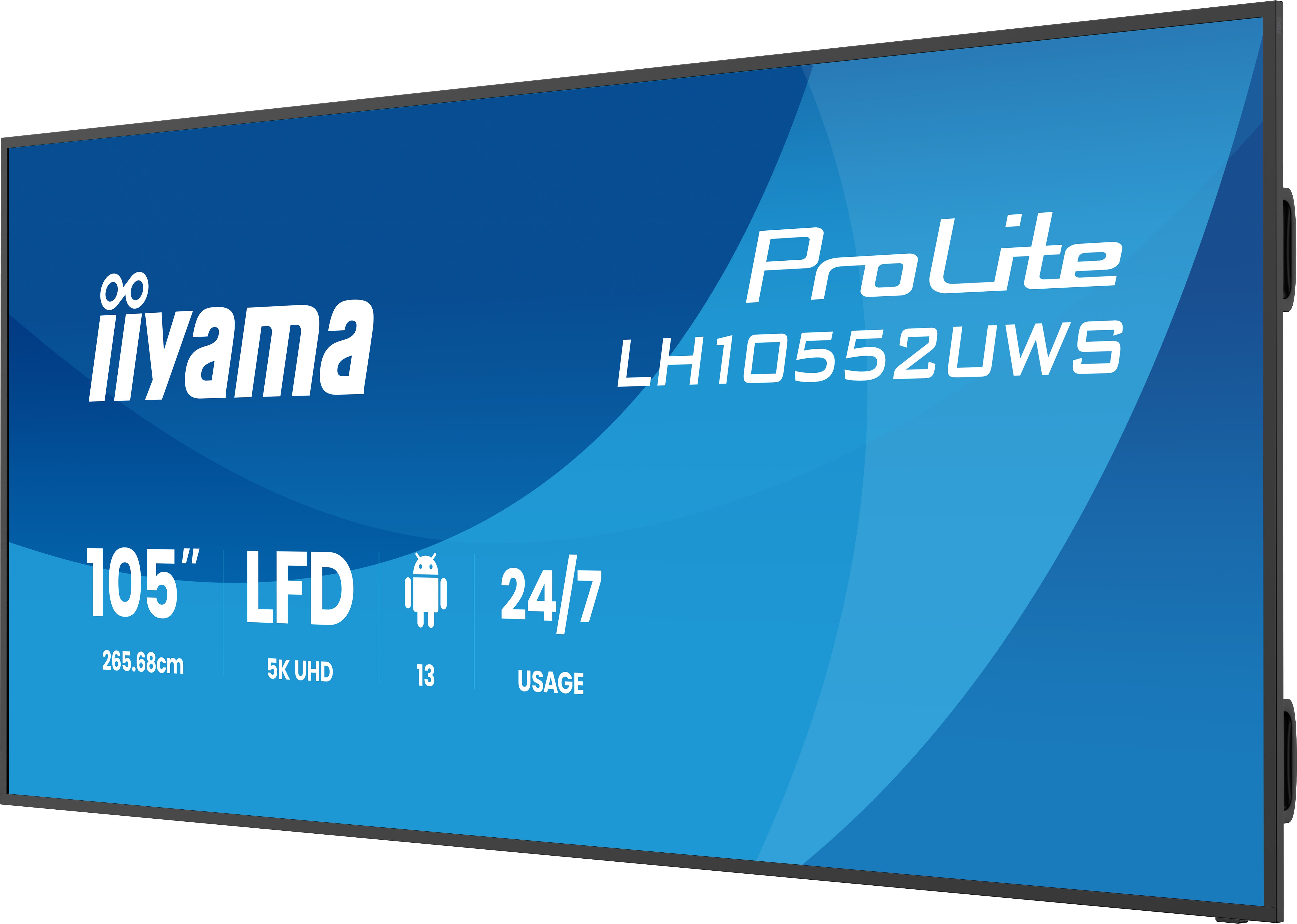105" iiyama LH10552UWS-B1AG: IPS, 5K, USB-C, 24/ 7 