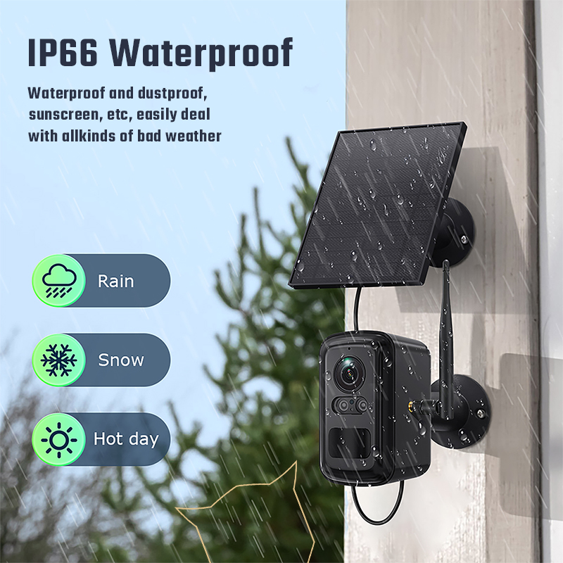 Set solárnych kamier Viking HUB S04/ 8000 mAh/ mobilné aplikácie/ outdoor 