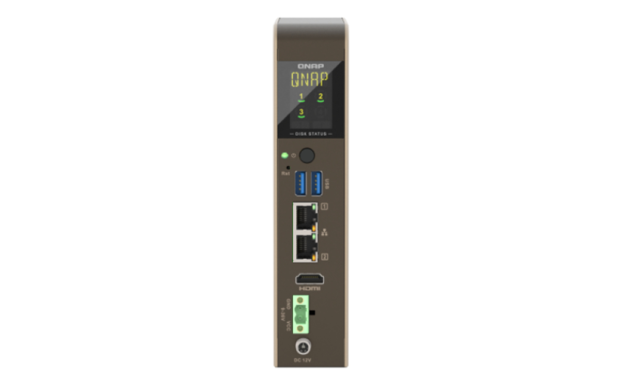 QNAP QBoat-300 (priemyselný NAS, 4core ARM, 4GB RAM, 3x M.2 slot, 2x 1GbE, 2x USB 3.2, 1x HDMI) 
