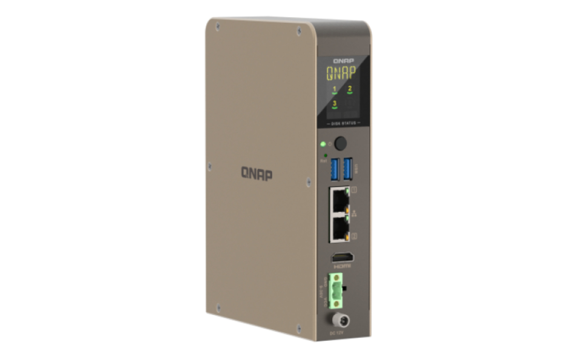 QNAP QBoat-300 (priemyselný NAS, 4core ARM, 4GB RAM, 3x M.2 slot, 2x 1GbE, 2x USB 3.2, 1x HDMI) 