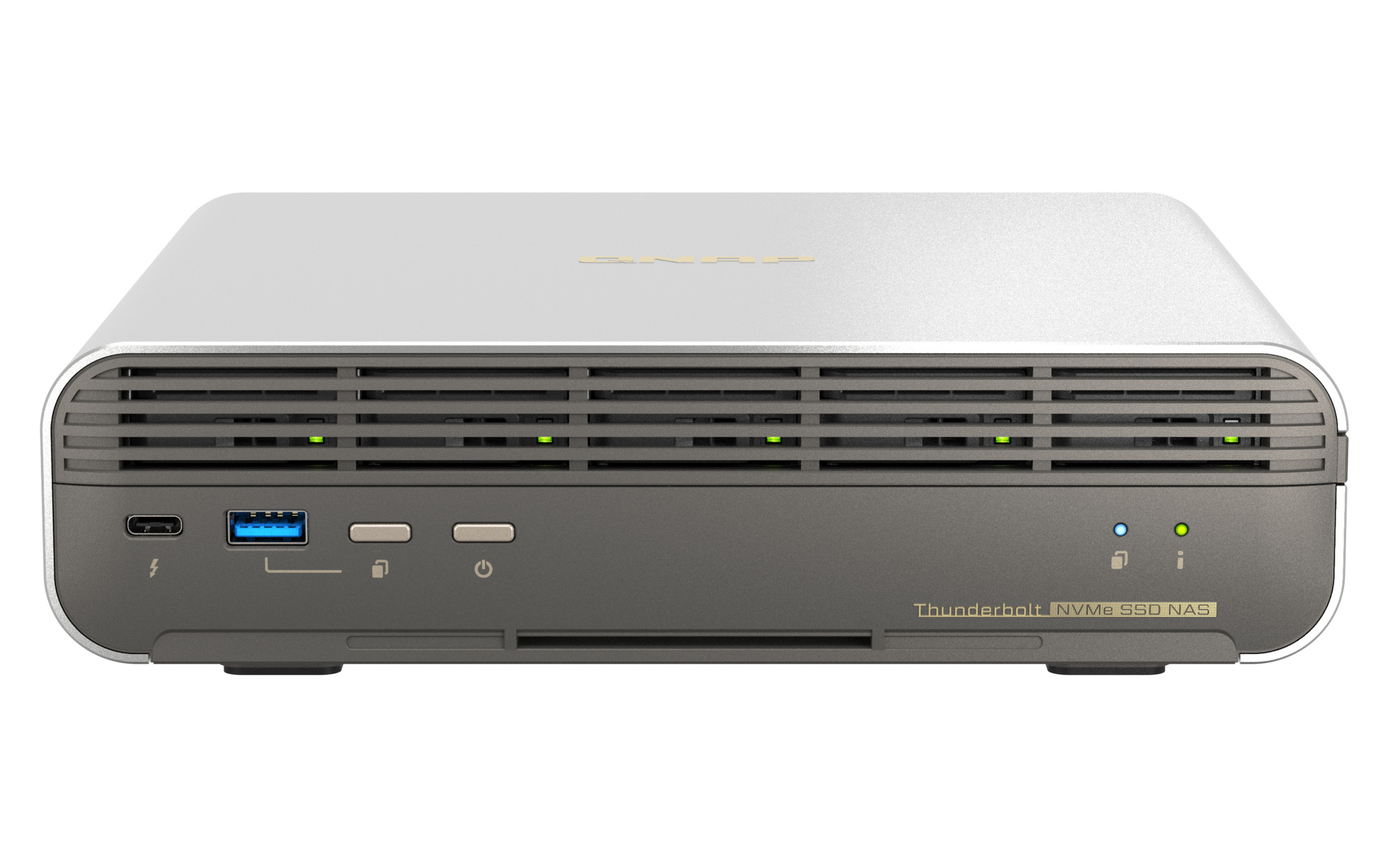QNAP TBS-h574TX-i5U-16G (10core, 16GB RAM, 5x E1.S/ M.2 slot, 1x 2, 5GbE, 1x 10GbE, 2x Thunderbolt 4) 