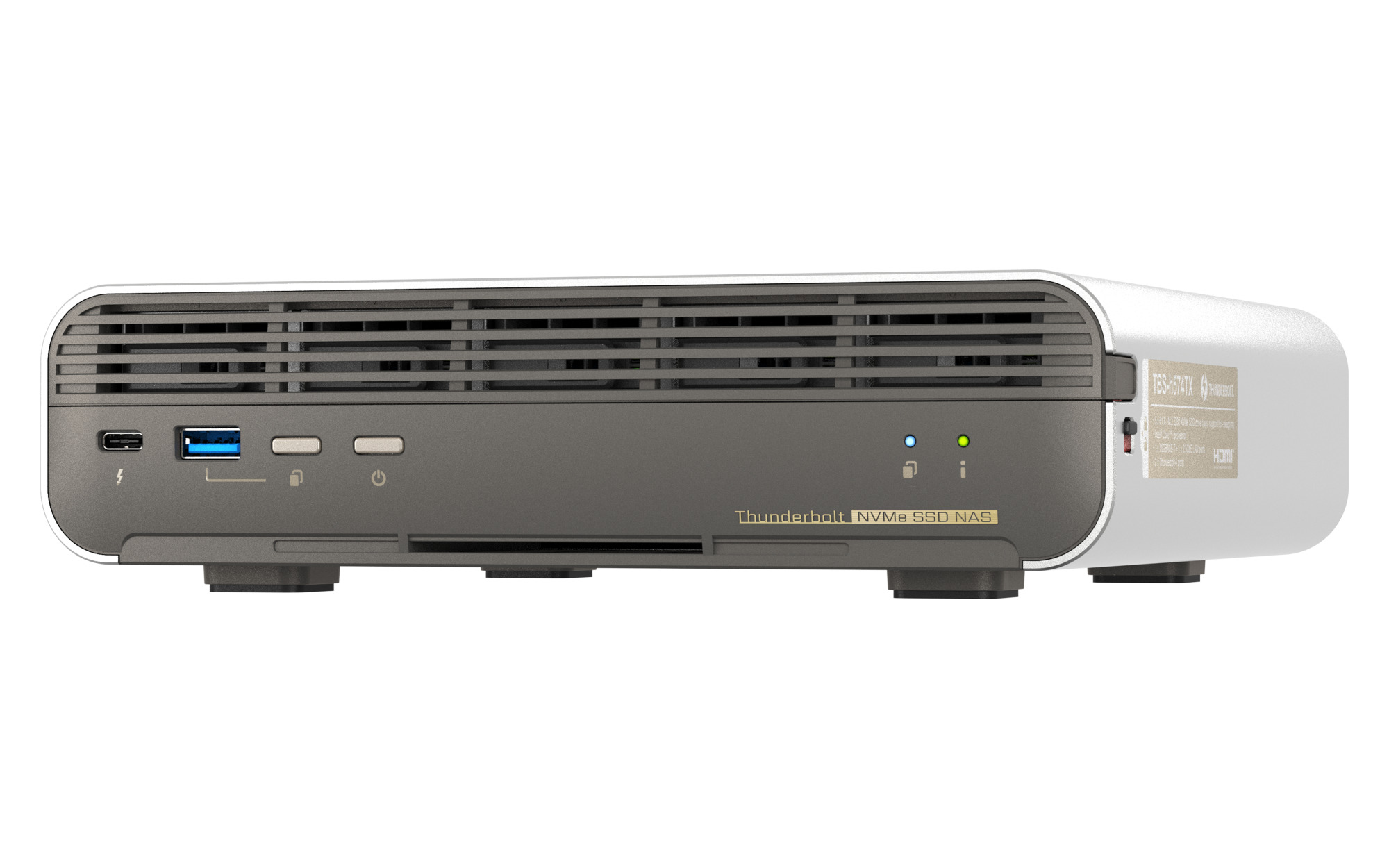 QNAP TBS-h574TX-i5U-16G (10core, 16GB RAM, 5x E1.S/ M.2 slot, 1x 2, 5GbE, 1x 10GbE, 2x Thunderbolt 4) 