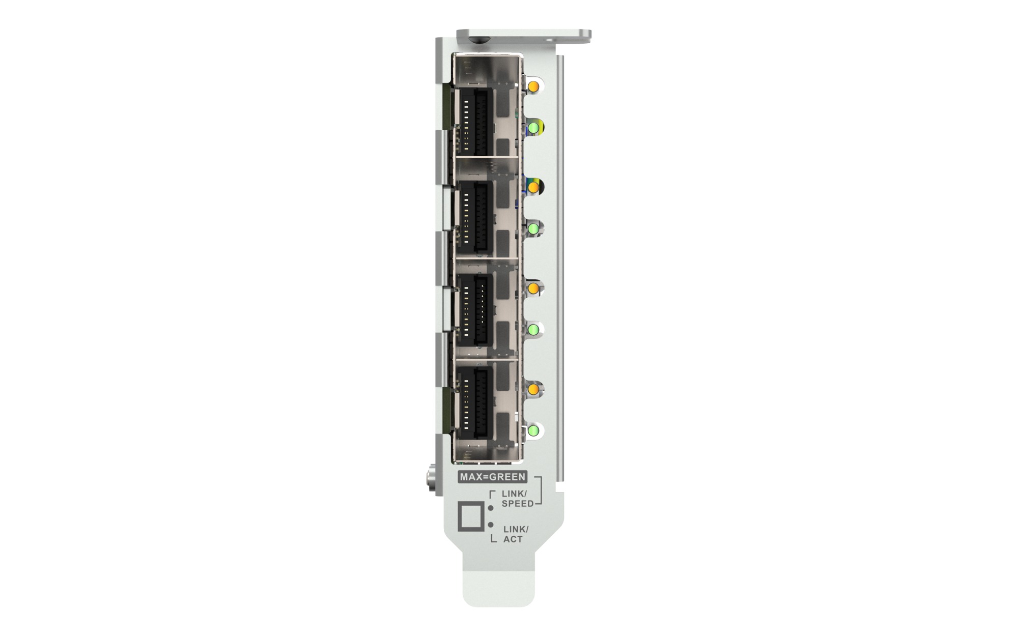 QNAP QXG-10G4SF-BCM, 4x10GbE SFP+, PCIe 4.0 x8 