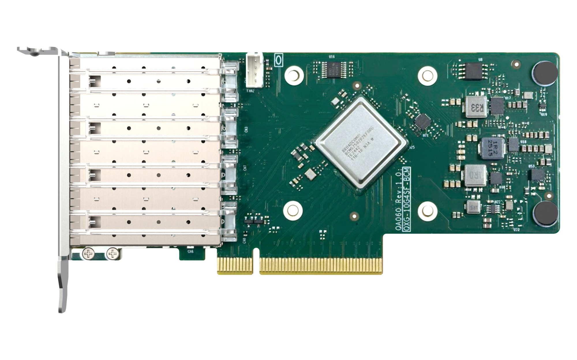 QNAP QXG-25G4SF-BCM, 4x25GbE SFP28, PCIe 4.0x8 
