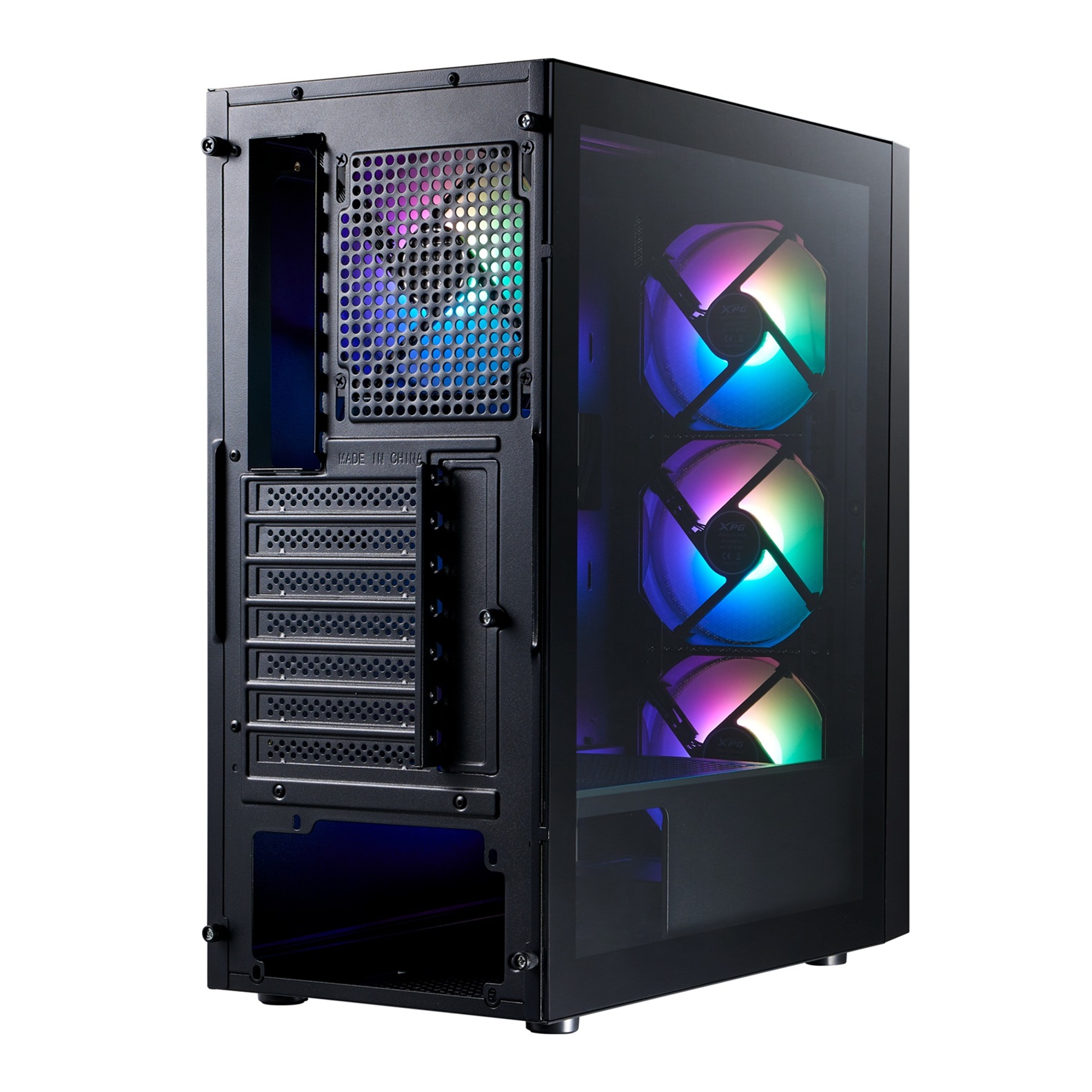 Adata XPG LANDER 501/ Midi Tower/ Transpar./ Čierna 