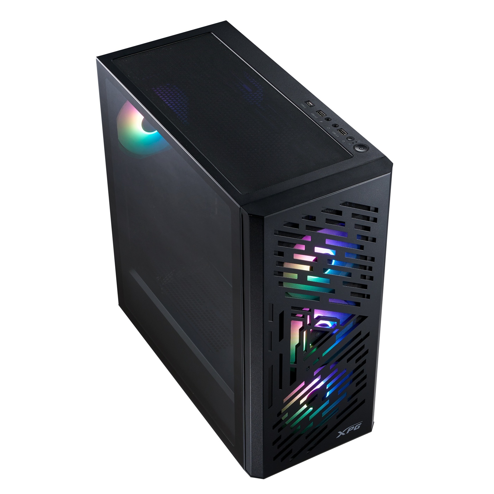 Adata XPG LANDER 501/ Midi Tower/ Transpar./ Čierna 
