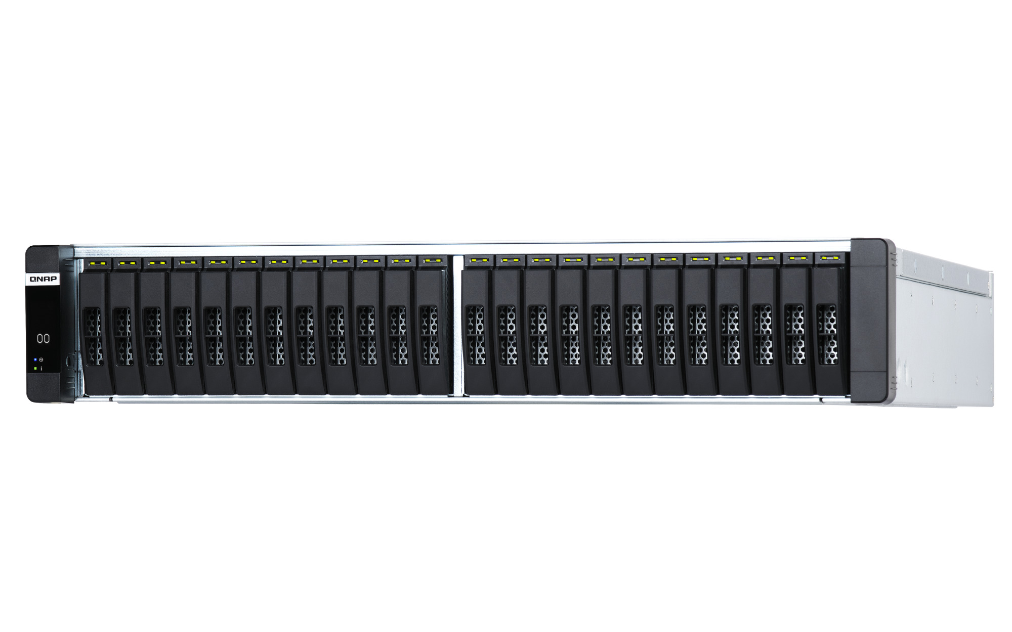 QNAP ES2486AFdc-2142IT-128G (all-flash NAS, duálny radič, 2x Xeon, 2x 64GB RAM, 24x 2, 5" U.2/ U.3) 