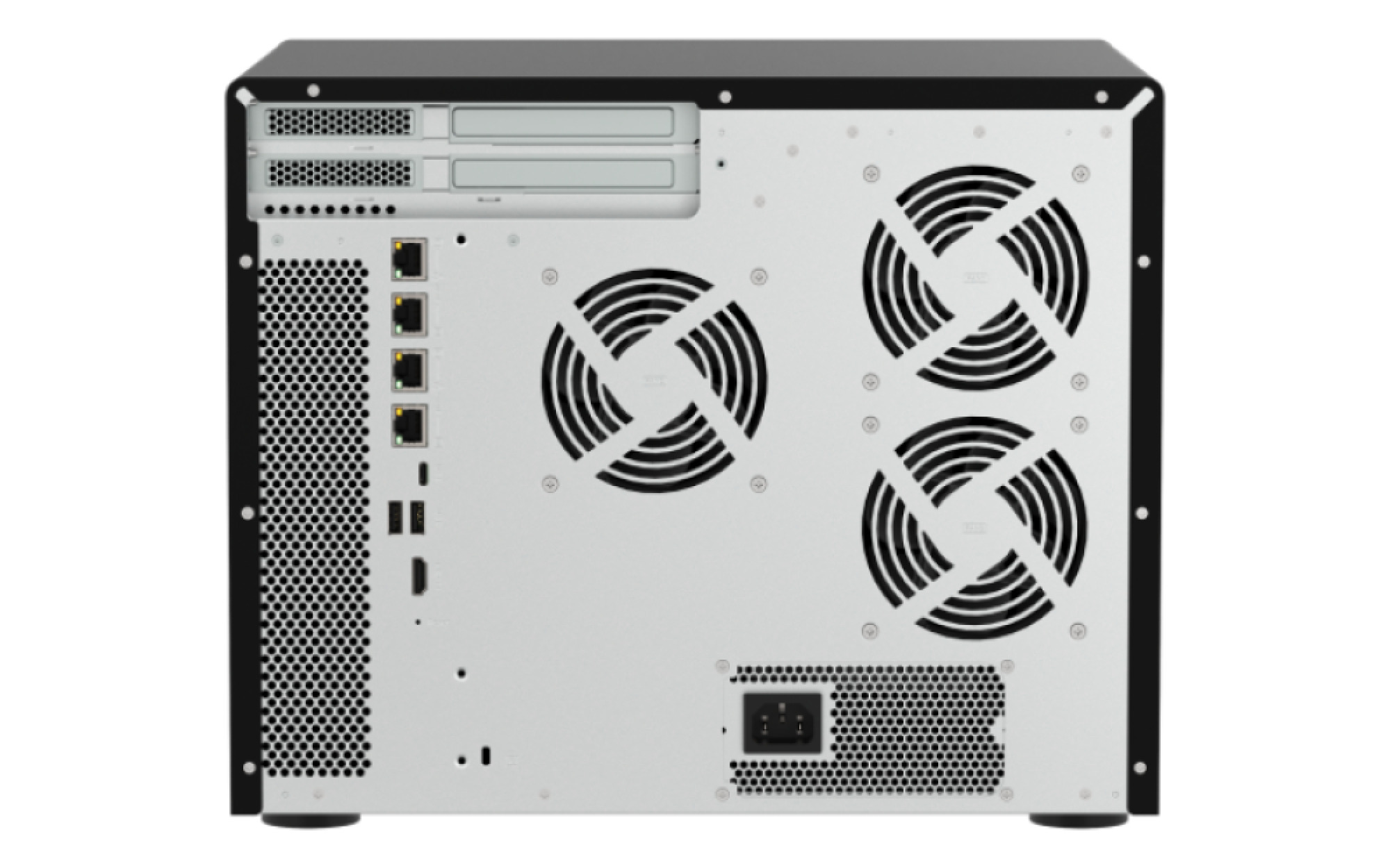 QNAP TVS-h1677AX-R5-16G (AMD Ryzen 5, ZFS, 16GB DDR5 RAM, 12x 3, 5" + 4x 2, 5", 2x 2, 5GbE, 2x 10GbE) 