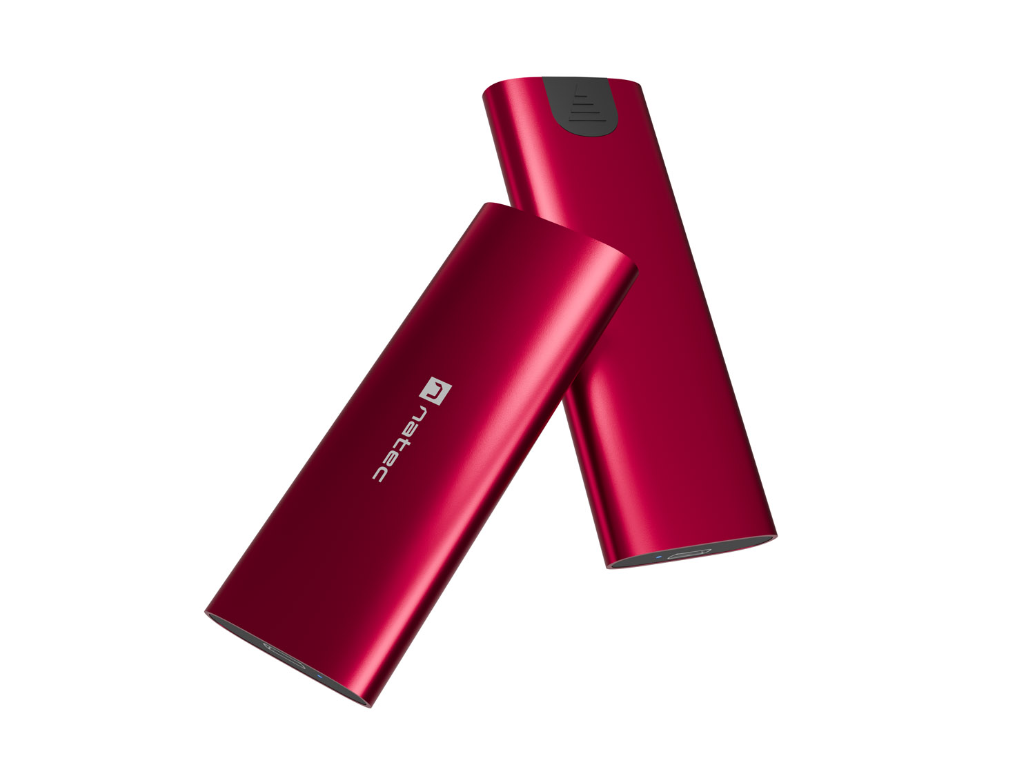 Externý box pre SSD Natec RHINO M.2 NVME LITE USB-C 3.2 GEN 2, hliníkové telo, RUBY RED 