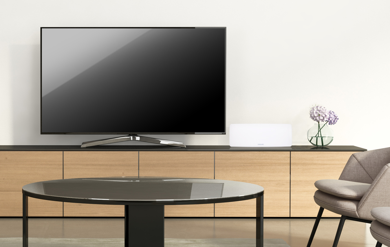 EVOLVEO Xany 1, 230/ 5V, aktívna izbová anténa DAB+/ DVB-T2, filter LTE, 4G, 5G 