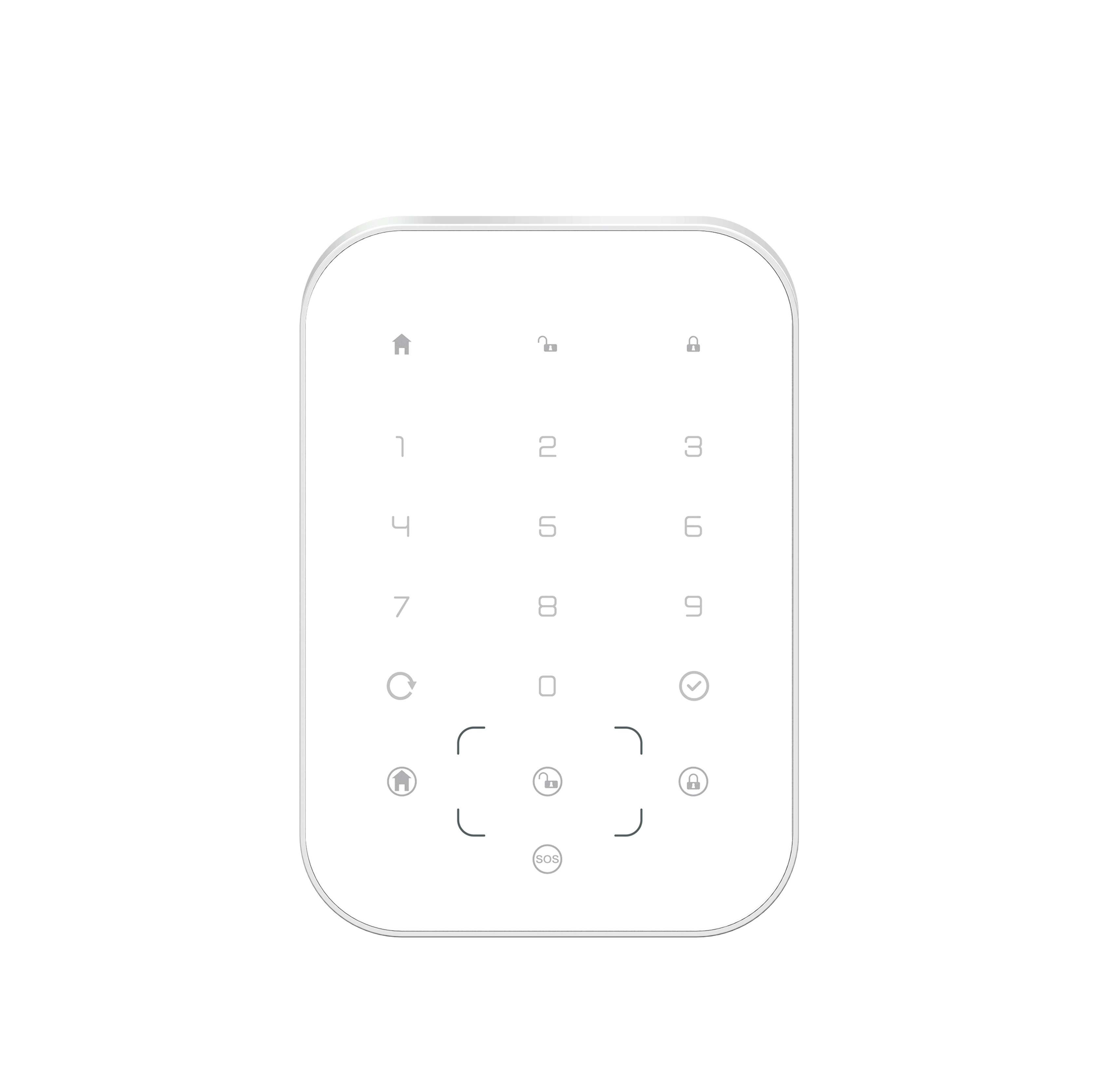 iGET SECURITY MP13 - bezdrôtová klávesnica s RFID čítačkou pre alarm M6-4G, napájanie 4x AA v balení 
