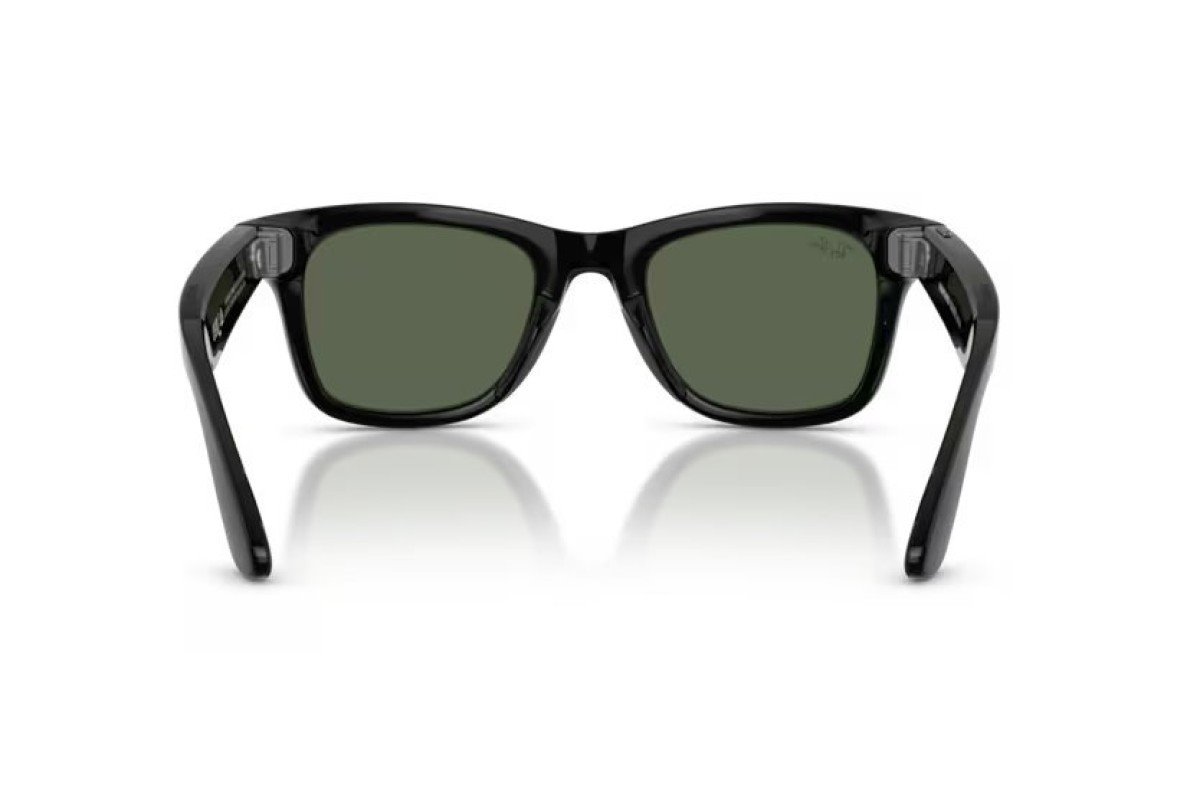 Meta Ray-Ban Gen2 Wayfarer, Black, G15 Green (Large) 