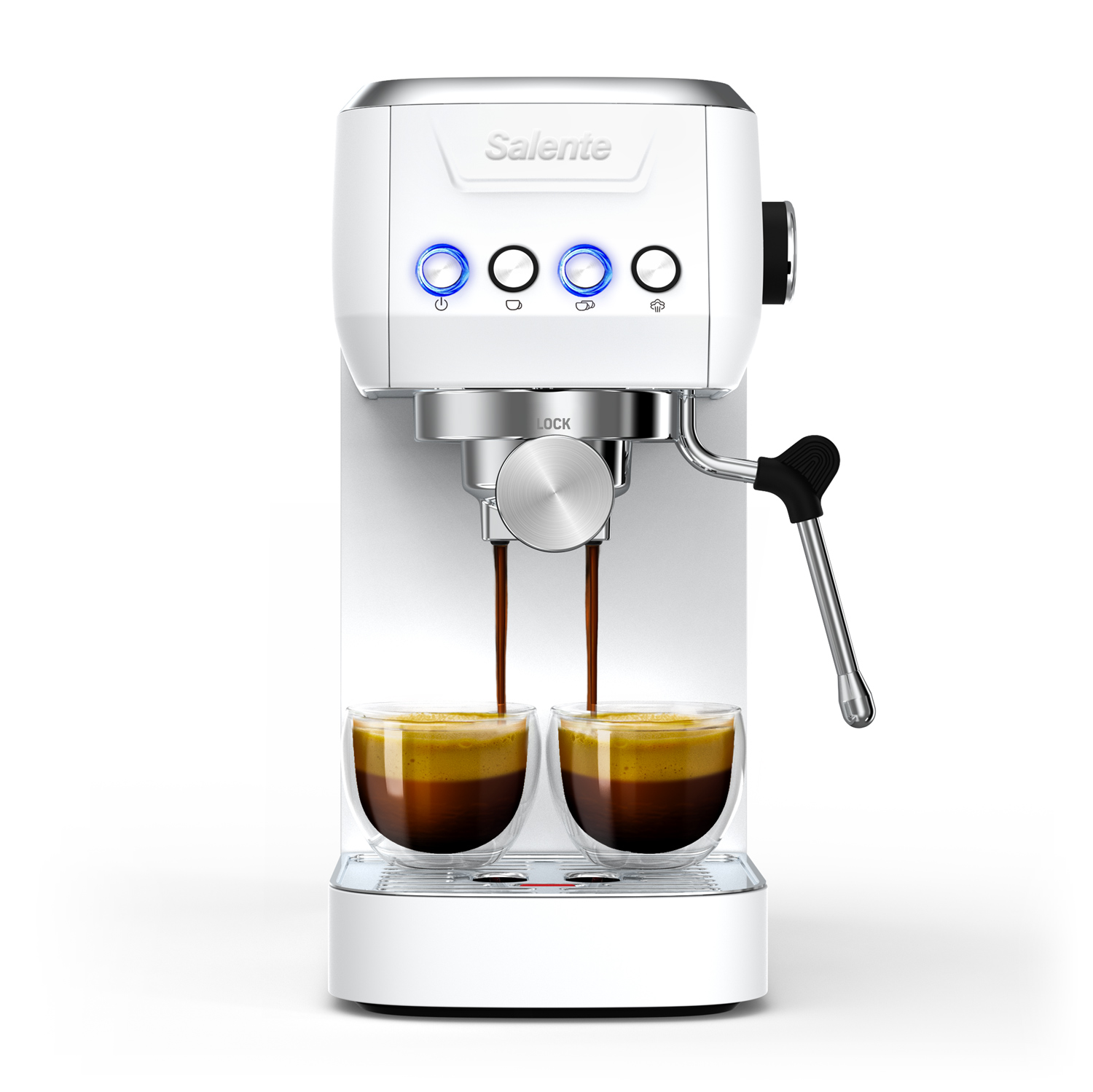 Salente Coffio, pákový kávovar, biely 