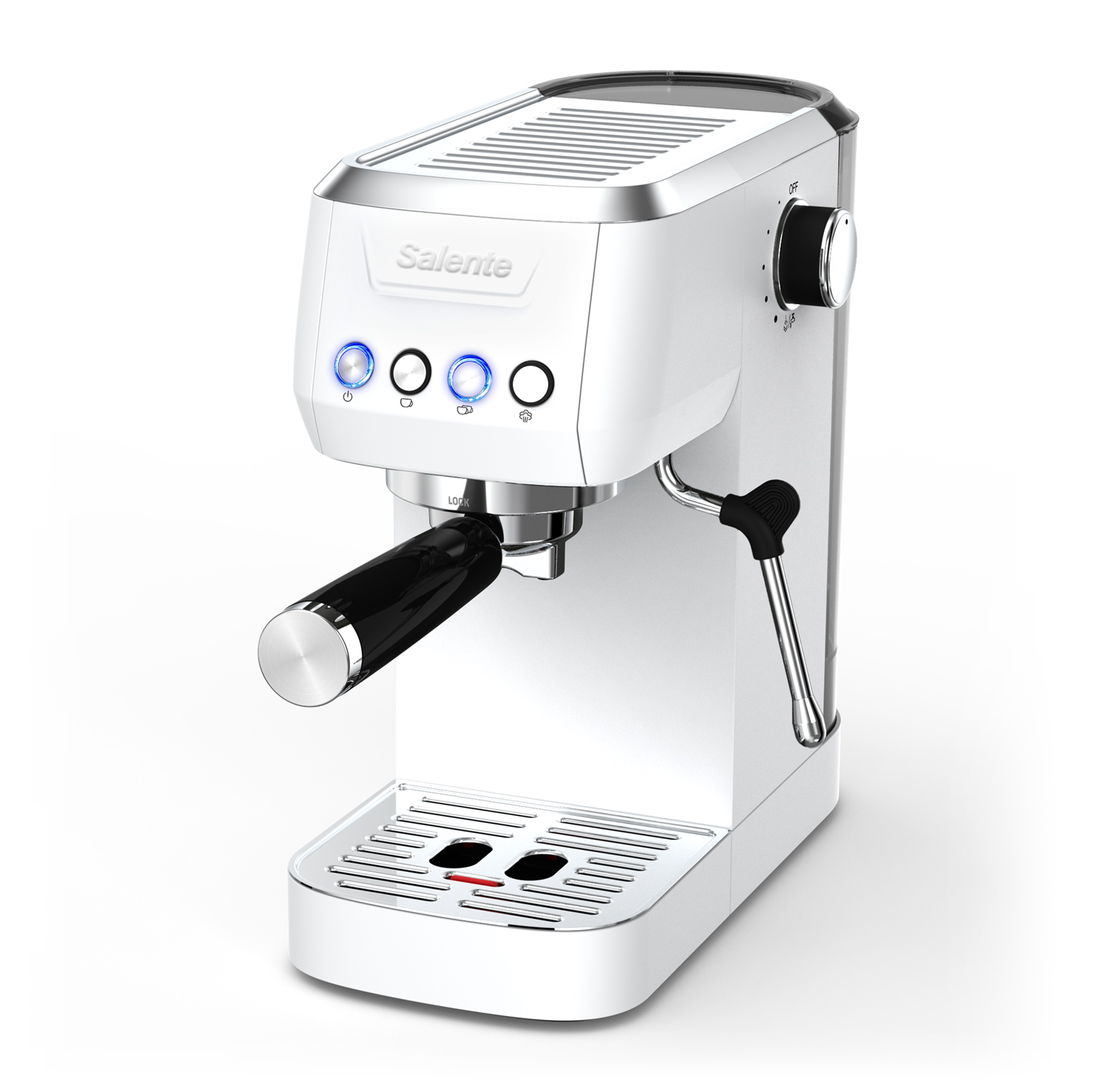 Salente Coffio, pákový kávovar, biely 