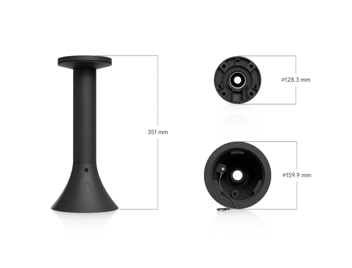 Ubiquiti UACC-AI-PTZ Precision-PM-B - AI PTZ Precision Pendant Mount, čierna 