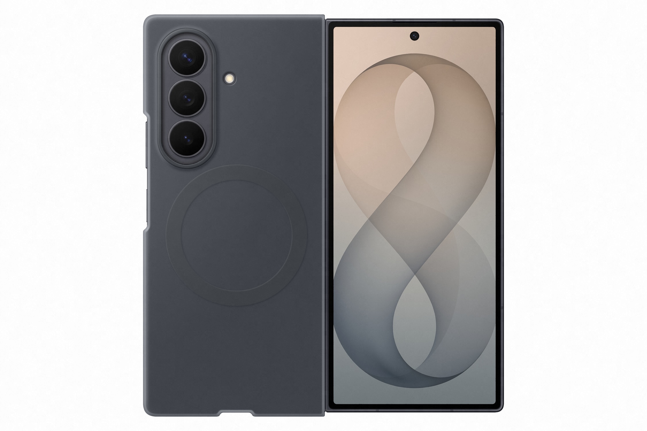 Samsung Silikónový kryt s magnetom pre Galaxy Z Fold8 Ultra, Graphite 