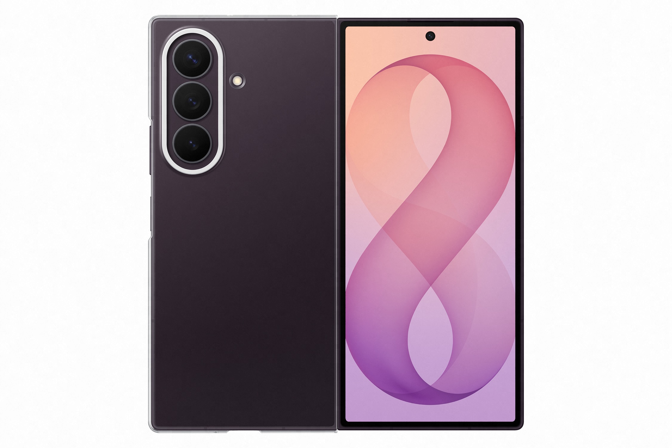 Samsung Priehľadný zadný kryt pre Galaxy Z Fold8 Ultra, Transparent 