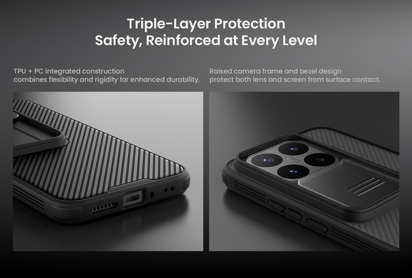 Nillkin CamShield PRO Zadný Kryt pre Xiaomi 17T Pro Transparent Black 