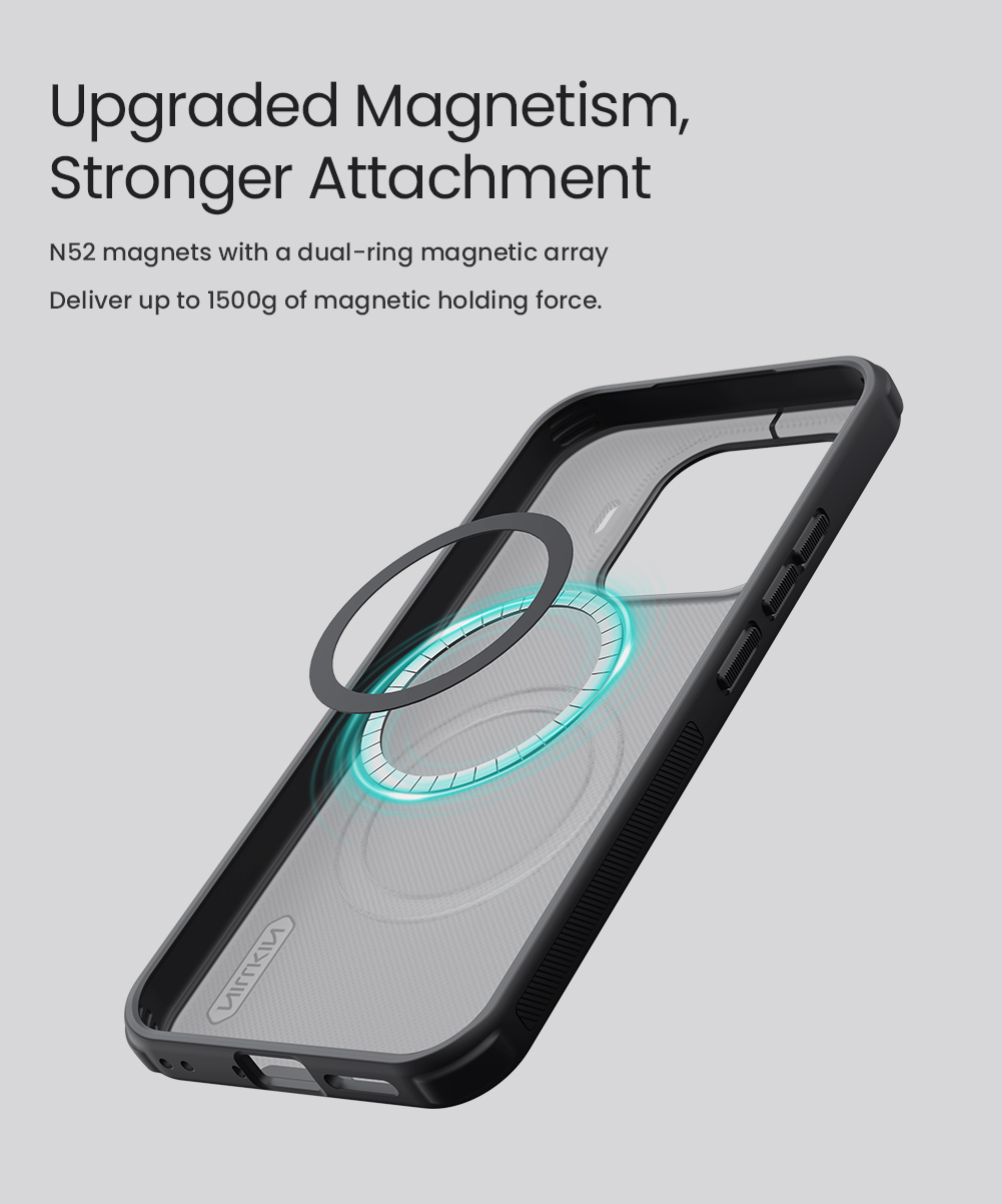 Nillkin Super Frosted PRO Magnetic Zadný Kryt pre Xiaomi 17T Transparent Black 
