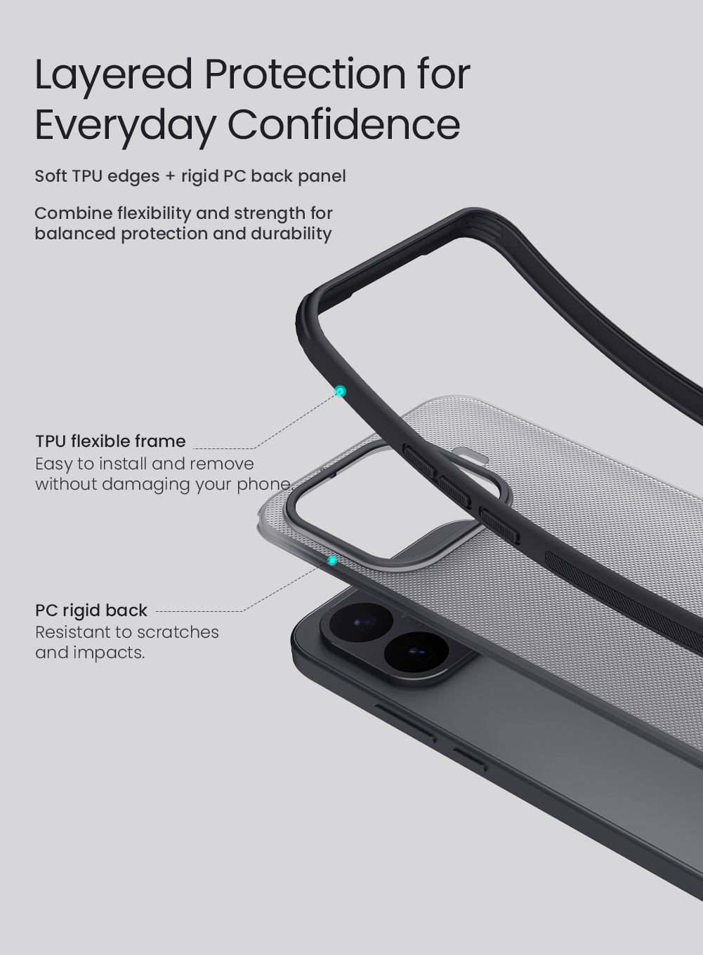 Nillkin Super Frosted PRO Zadný Kryt pre Xiaomi 17T Transparent Black 