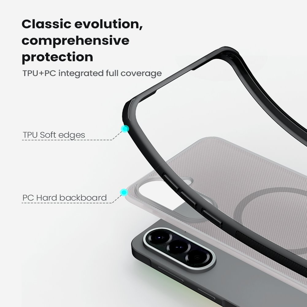 Nillkin Super Frosted PRO Magnetic Zadný Kryt pre Samsung Galaxy A57 Transparent Black 