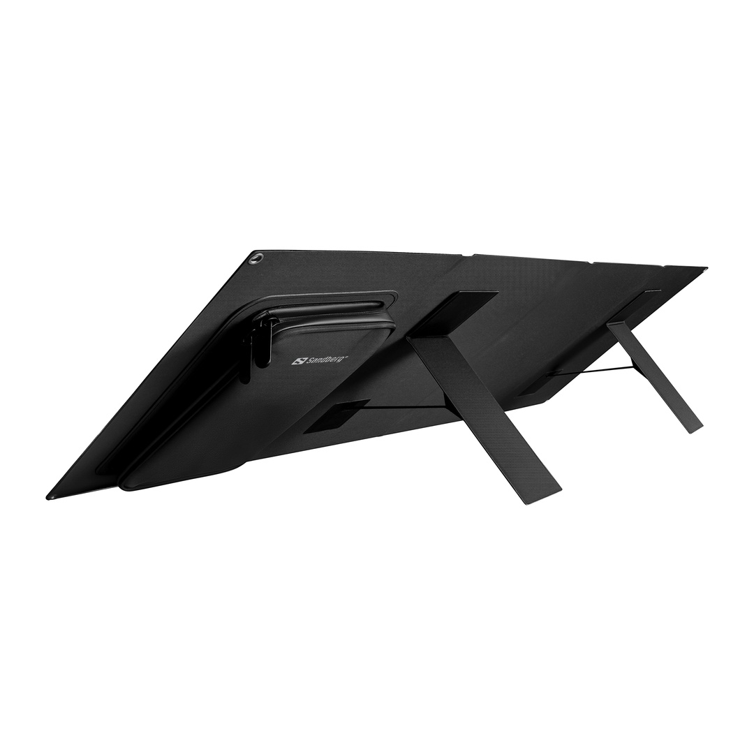 Sandberg Solar Charger 60W Lightweight, skladacia solárna nabíjačka, čierna 