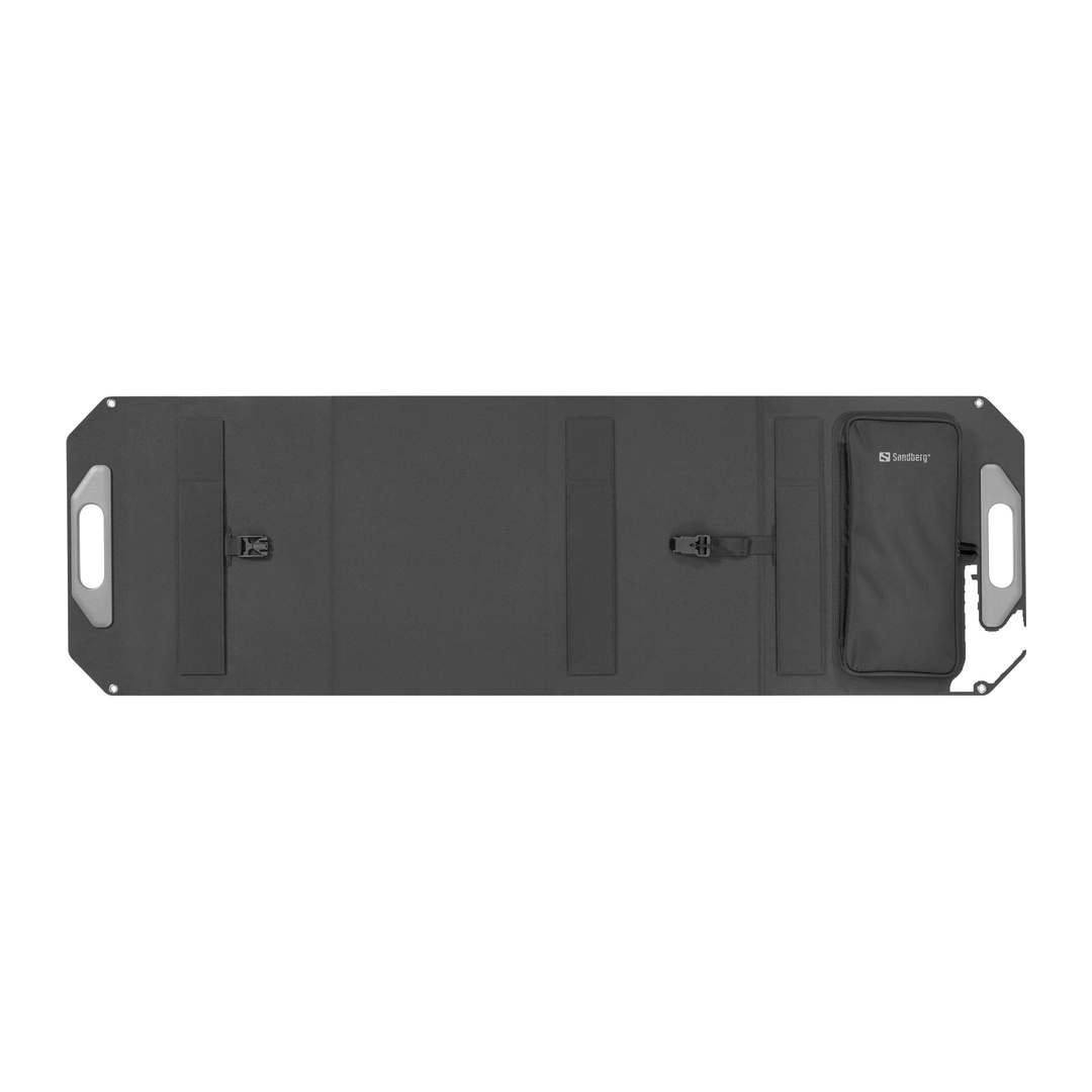Sandberg Solar Charger 100W USB/ USB-C/ DC, skladacia solárna nabíjačka, čierna 