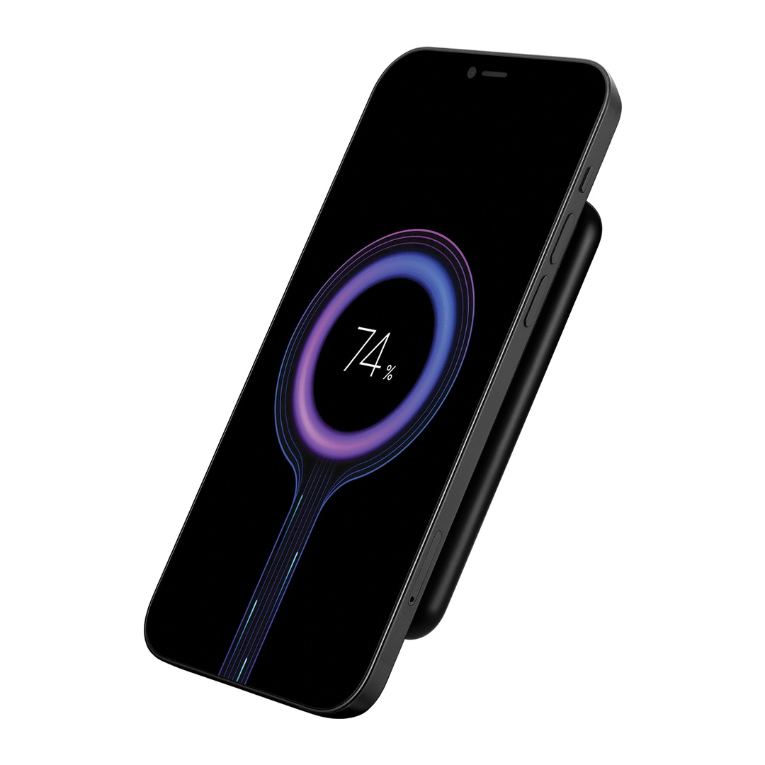 Sandberg SemiSolidState Magnet Powerbank 5000 mAh PD20W, magnetická powerbanka, čierna 