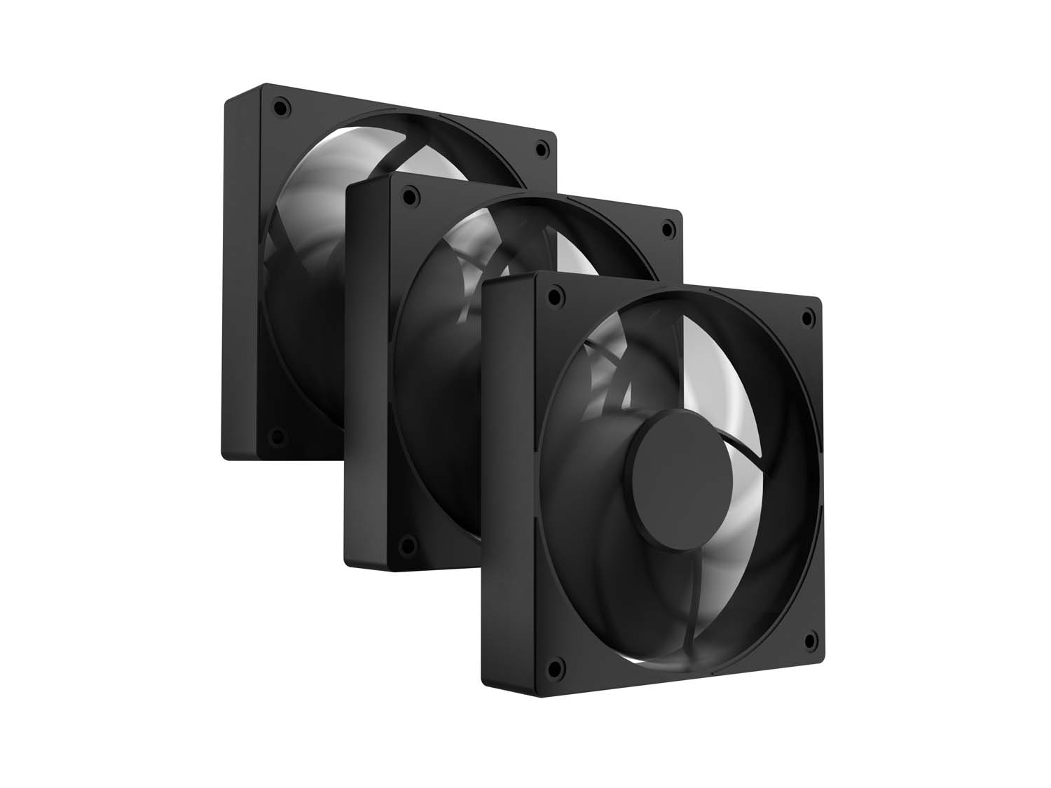 Ventilátor FURY SAI S12 PWM, 3-Pack, Čierny 