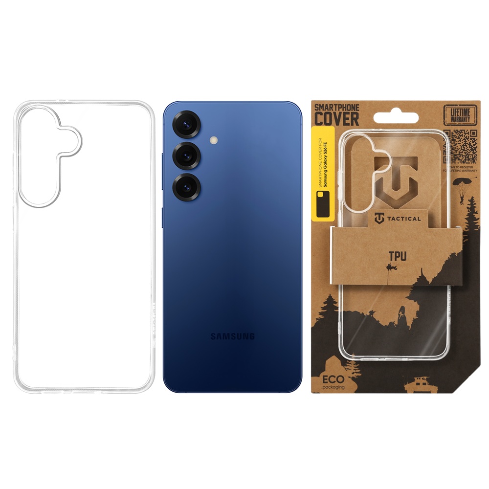 Tactical TPU Kryt pre Samsung Galaxy S26 FE Transparent 
