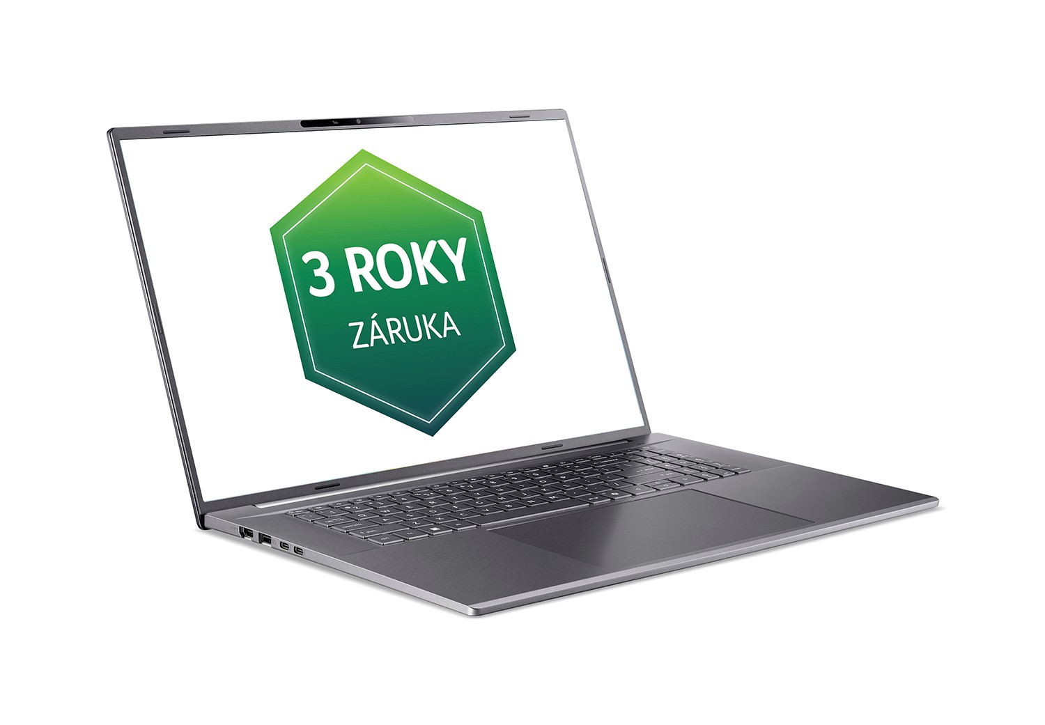 Acer Aspire 18 AI/ A18-I71M-72KN/ U7-355/ 18"/ WUXGA/ 16GB/ 512GB/ Intel int/ W11H/ Silver/ 2R 