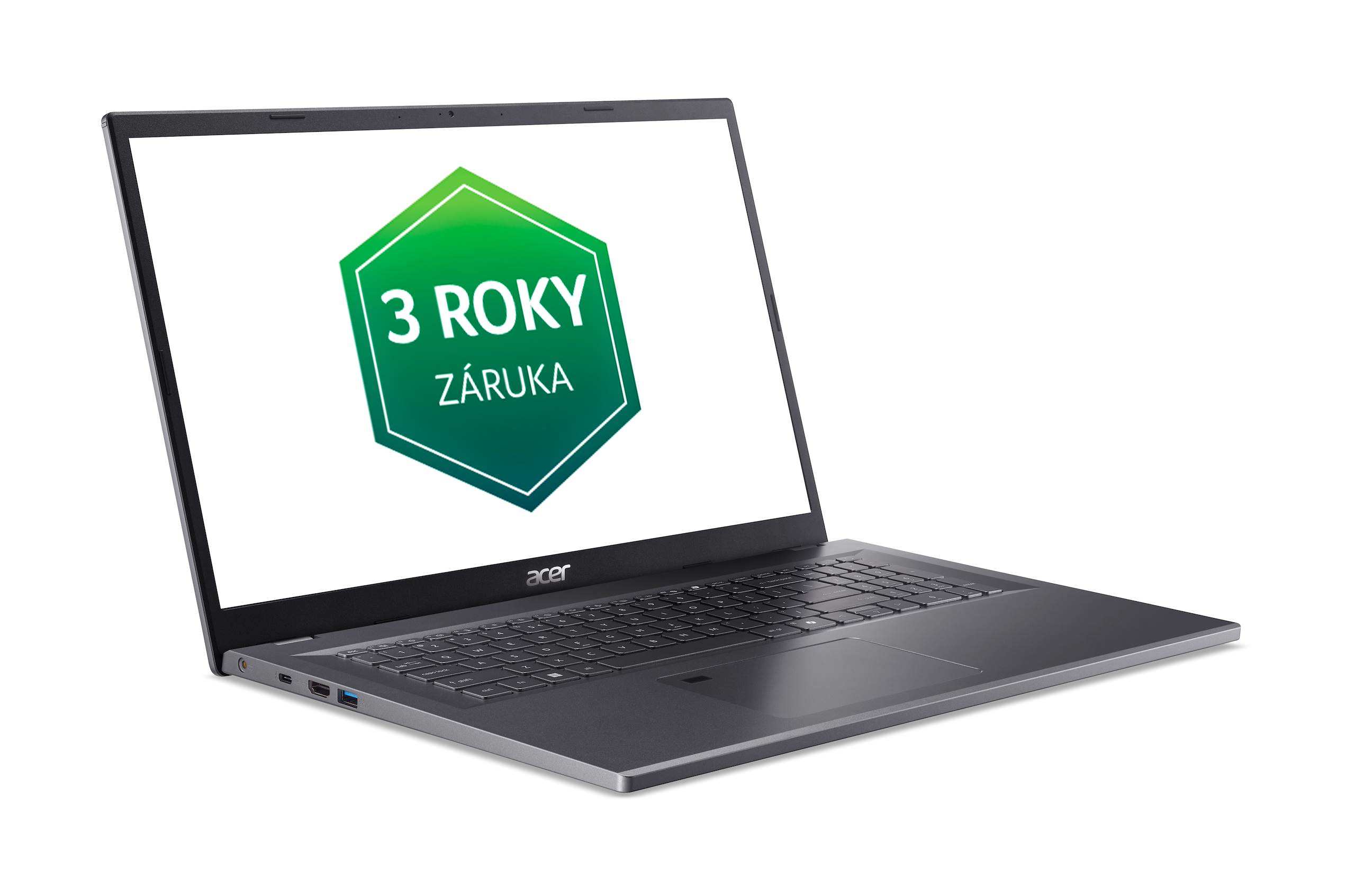 Acer Aspire 17/ A17-51M-74NA/ 7-150U/ 17, 3"/ FHD/ 16GB/ 512GB/ Intel int/ W11H/ Gray/ 2R 