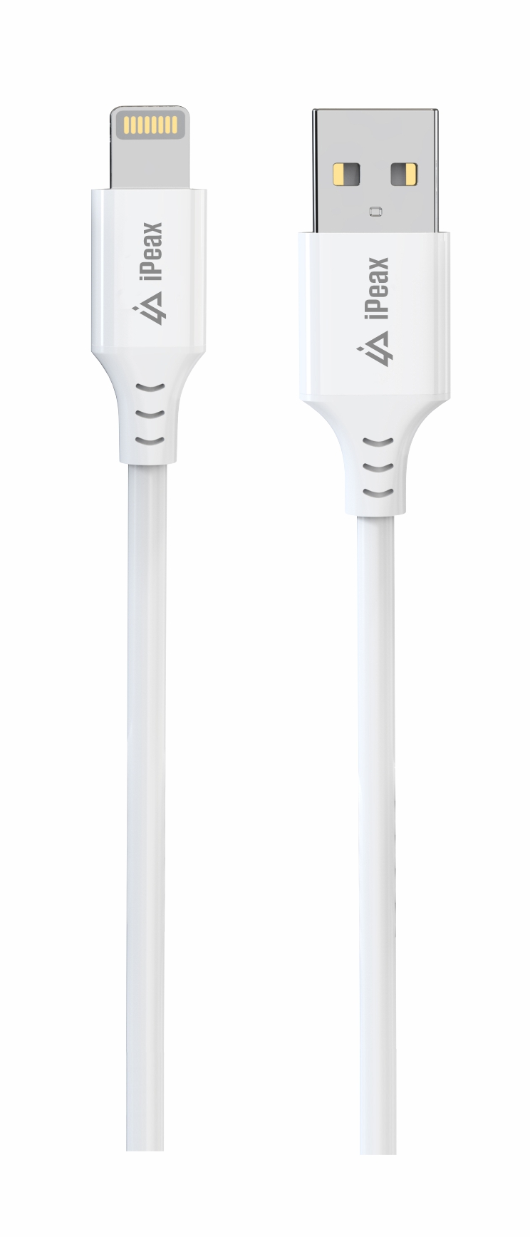 TPU KÁBEL USB-A / LIGHTNING 1M, USB 2.0 BIELÝ 