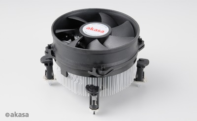 AKASA chladič CPU - Intel - hliníkové jadro Dual